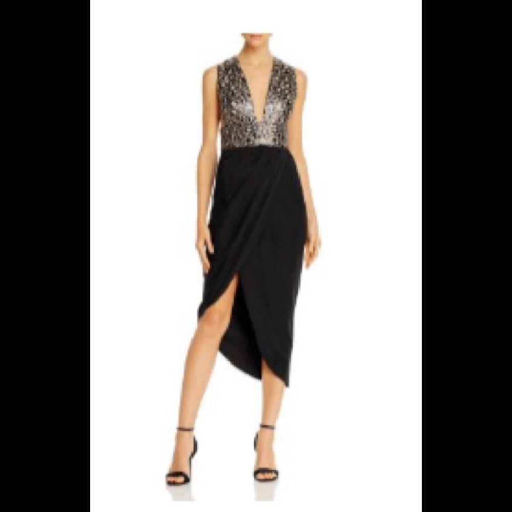 Sau Lee Mila Leopard Sequin Dress